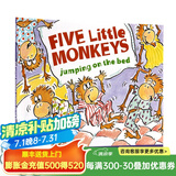 五只小猴子在床上跳 英文原版绘本 Five Little Monkeys Jumping on the Bed 廖彩杏书单 送音频