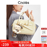 蔻一（Cnoles）包包女士2025年新款斜挎包小手提保龄球单肩包生日礼物送女友