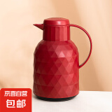 保温壶家用年货开水瓶热水瓶暖壶保温瓶暖瓶大容量暖水瓶 红/ 1000ml