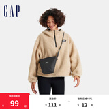 Gap女装logo可调节背带斜挎包轻便百搭单肩包712380 黑色 ONESIZE
