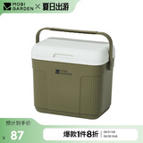 牧高笛（MOBIGARDEN）寒霜10L保温箱 户外露营大容量储物收纳保鲜箱 NX24684004 橄榄绿