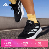 adidas DURAMO RC训练备赛轻盈体测跑鞋男女阿迪达斯官方   黑色/白色   36.5