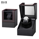 博拉维（BONLAVIE） 机械表摇表器手表盒子德国自动晃表器上链盒转表器自动摇摆器 1+0黑红线款+转2停6正逆循环