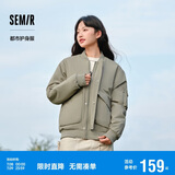 森马棉服男防水防油防污防风冬装厚飞行员棒球领夹克109724112101