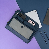 LIHIT LAB.日本LIHIT LAB.喜利ACTACT横式/竖式多功能便携事务包商务办公平板电脑包数据线U盘便签本内胆包 横式A5深蓝