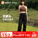MOLY VIVI软壳冲锋运动裤女户外夏季工装防风防雨水运动徒步登山裤魔力薇薇