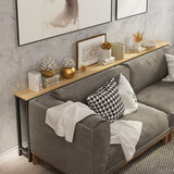 原立可定制客厅沙发后置物架落地靠墙多层长条桌子夹缝架子床后角落架 单层长100宽20高75（留言颜色