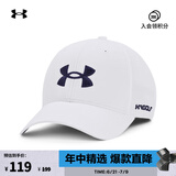 安德玛（UNDERARMOUR）Golf96男子高尔夫运动帽1361547 白色101 均码