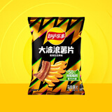 乐事（Lay's） 大波浪薯片香脆烤鸡翅味70g单袋零食小吃休闲食品 五花肉味70g