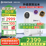 滨特尔（pentair） 净水器家用净水机厨下式反渗透双出水直饮机 3年RO膜 自来水过滤器智能显示无桶净饮机 国家补贴 E5双出水 1.8L/分流速