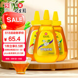 冠生园椴树/枣花/洋槐纯蜂蜜428g*3挤压瓶 中华老字号 父亲节伴手礼品