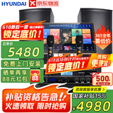 HYUNDAI【已售6.9万单】现代家庭ktv音响套装 ktv唱歌全套设备家用三分频家庭影院家用卡拉ok唱歌全套设备 【专业前后级】2025至尊版12吋套装