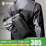 tomtoc胸包男士斜挎包单肩包休闲防水机能时尚Switch收纳包T21S1 Pro款 暗影黑