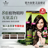 施华蔻（Schwarzkopf）怡然染发霜4.1/9亚麻褐棕*2 染发剂植物染发膏自己染盖白发