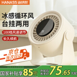 海纳斯（HANASS）办公桌风扇 小家电 空调扇 电扇桌面 轻音宿舍办公室 户外露营  7羽叶大风量