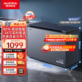 澳柯玛（AUCMA）312升家用减霜大容量商用冷藏柜冷冻柜超低温电子控温卧式冰箱 一级能效BC/BD-312DHX 以旧换新