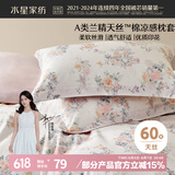 水星家纺枕套60支兰精天丝™凉感枕头套一对装枕头罩双人家用48x74cm