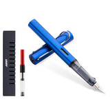 LAMY德国进口 凌美(LAMY)Al-star恒星系列钢笔签字笔学生练字钢笔（龙骨盒套装带吸墨器） 送老师 宝石蓝EF尖（龙骨盒带吸墨器）
