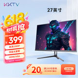 KKTV 27英寸 高清 专业办公 大屏显示器 微边框 低蓝光爱眼 HDMI接口  75HZ 电脑液晶屏幕 K27ZH