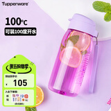 特百惠（Tupperware）乐趣550ML塑料杯夏季男女学生便携运动水杯子大容量双饮口 冰沙紫