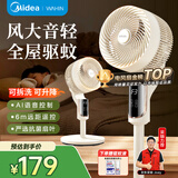 华凌美的【智能语音】空气循环扇家用电风扇大风力交流定频卧室遥控台式落地扇轻音节能桌面WH-FGA2401