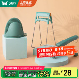 双枪防烫夹取碗防烫手套提盘器3件套 厨房用品不锈钢硅胶防滑夹碗器