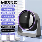 埃尔米匡特风扇桌面超静音办公室学生宿舍家用台式2025年新款制冷充电风扇 戴森紫【30000AH】尊享充电版