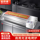 能师傅电烧烤炉家用烧烤炉子无烟室内烤羊肉串生蚝面筋不锈钢电烤炉商用 1.21米2控87×16cm/8千瓦220V 1层