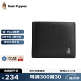 暇步士（Hush Puppies）钱包短款男士优质纳帕平纹牛皮商务休闲二折钱夹票夹礼物送老公 纳帕纹 横款HC-1311018W-576