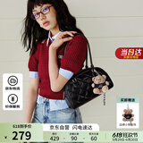 欧时纳（JUST STAR）华夫法棍包包女款2025年新款轻奢侈单肩包波士顿腋下包生日礼物女