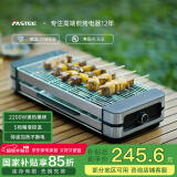 法诗缇（Fastee）电烤炉烤肉锅电烤盘 家用电烧烤炉烤串机 2200W大功率无浓烟户外电烤架烤串烤肉 电烤炉（单烤网） 1层