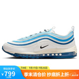 耐克NIKE运动休闲鞋男子气垫AIR MAX 97运动鞋FN6957-100白蓝40