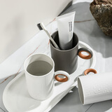 富日洗漱口杯简约加厚刷牙缸洗漱牙刷杯北欧式塑料杯子大学生宿舍家用