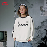 李宁加绒保暖套头卫衣男女同款25秋冬季舒适百搭休闲运动上衣AWDVC87