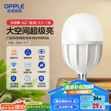 欧普（OPPLE）LED灯泡节能灯泡E27大螺口家用商用摆摊大功率厂房工矿灯38瓦白光