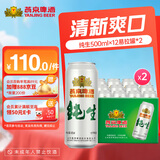 燕京啤酒 10度纯生500ml*12听*2箱 共24听送货上门 500mL 24罐