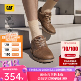 CAT卡特休闲皮鞋男士复古工装轻户外软牛皮防滑通勤鞋P725212N3AMC29 浅褐 39