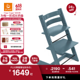Stokke欧洲进口宝宝TT餐椅多功能儿童餐椅家用餐桌椅婴儿学坐椅成长椅 峡湾蓝单椅