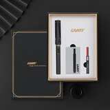 凌美（LAMY）钢笔签字笔 套装礼盒生日节日礼物 德国进口 狩猎系列 拾光墨水笔礼盒 磨砂黑 F0.7mm