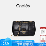 蔻一（Cnoles）斜挎包女士大容量百搭菱格小方包2025流行女生包包七夕情人节礼物