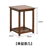 阳光半岛实木椅子中式圈椅围椅三件套茶桌椅榆木太师椅官帽椅主人椅靠背椅 胡桃色/单层茶几 经典