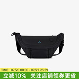 BAGSMART斜挎包潮牌男生胸包运动腰包骑行男士包包女饺子包挎包背包单肩包 经典黑