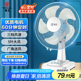 华生（Wahson）电风扇/台扇/低音风扇/大风量家用电扇/空调伴侣交流定频风扇 WS-A1201