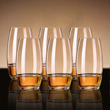 青苹果水晶玻璃白兰地洋酒杯525ml6只 玻璃冷水杯饮料杯烈酒杯威士忌杯