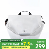 光影行星（GYXX）阿波罗机能斜挎包男士磁吸扣单肩手提大容量潮牌邮差电脑包 无U盘-灰白大(适合16寸轻薄电脑)
