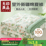 无印良品A类里外全棉100%新疆棉花被子 空调夏凉被薄被芯 200*230cm