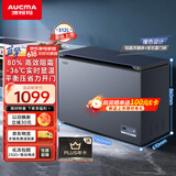 澳柯玛（AUCMA）312升家用减霜大容量商用冷藏柜冷冻柜超低温电子控温卧式冰箱 一级能效BC/BD-312DHX 以旧换新