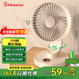 赛亿蓄电款桌面USB小风扇/小台扇/电风扇/户外便携风扇/空气循环扇2000毫安