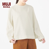 无印良品 MUJI 女式 新疆棉法兰绒 罩衫 29AC727 白色 L