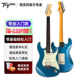 Tagima电吉他塔吉玛TG510 530 635成人男女初学者入门吉他音箱 TG-530PRO单单双【LB湖水蓝】